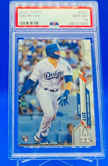 2020 Gavin Lux Topps Rookie RC PSA 10