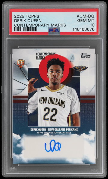 2025 Topps Derik Queen Contemporary Marks PSA 10