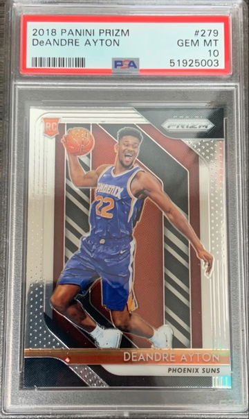 2018 prizm Deandre Ayton PSA10
