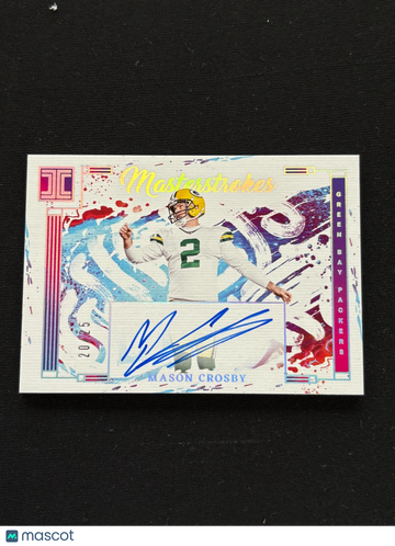 Mason Crosby 2024 Impeccable On Card Auto Autograph Green Bay Packers 20/25