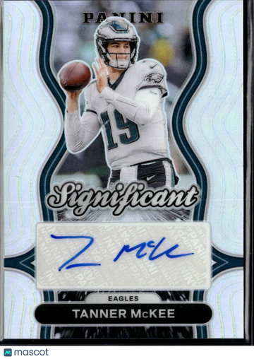 Tanner McKee 2024 Panini Prizm Significant Signatures Auto Silver Philadelphia Eagles