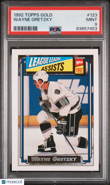 1992-93 Topps Gold Wayne Gretzky #123 PSA 9
