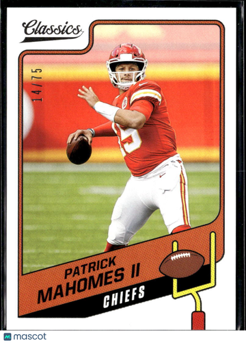 Patrick Mahomes II 2021 Panini Classics Kansas City Chiefs