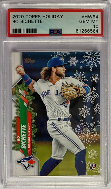 2020 Topps Holiday Bo Bichette PSA 10