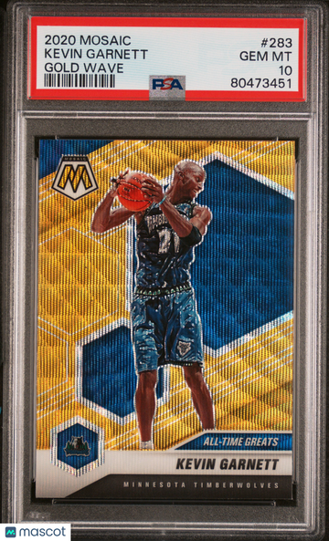 2020 Panini Mosaic Kevin Garnett #283 Gold Wave PSA 10
