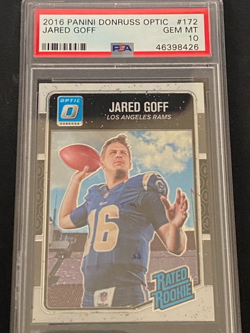 Jared Goff 2016 Donruss Optic True RC PSA 10 Gem Mint