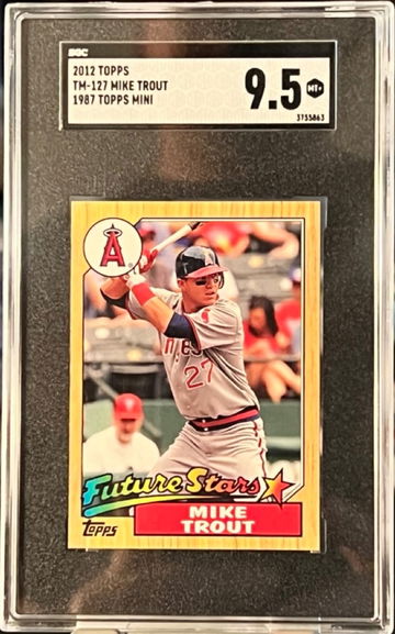 Mike Trout 2012 Topps 1987 Topps Mini Future Stars SGC 9.5