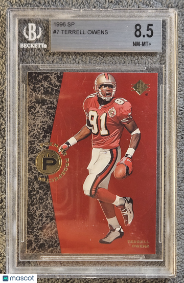 1996 SP Terrell Owens #7 Rookie RC BGS 8.5