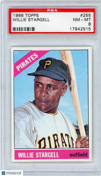 1966 Topps Willie Stargell #255 PSA 8