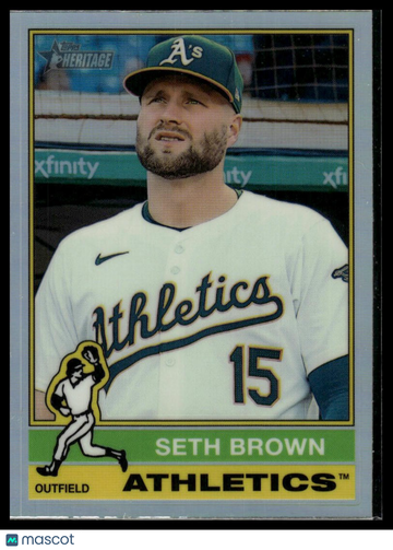 2025 Topps Heritage Seth Brown #292 Chrome Refractor