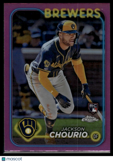 2024 Topps Chrome Jackson Chourio #161 Prism Refractors RC