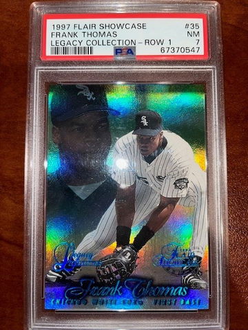 1997 Flair Showcase Legacy Frank Thomas PSA 7