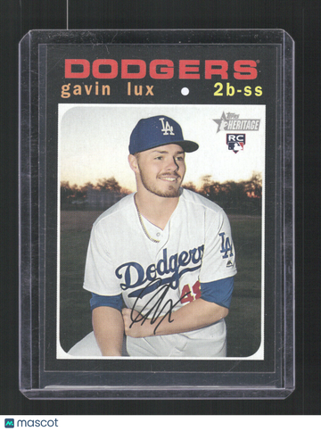 2020 Topps Heritage Gavin Lux #188b Solo card RC
