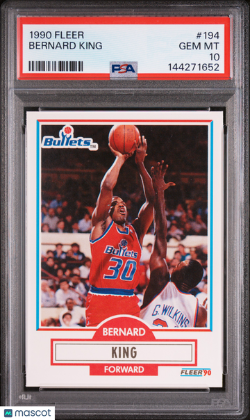 1990 Fleer Bernard King #194 PSA 10