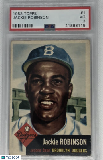 1953 Topps Jackie Robinson #1 PSA 3