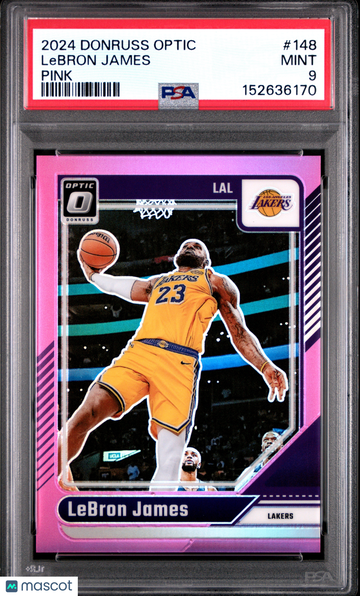 2024 Donruss Optic LeBron James #148 Pink /25 PSA 9