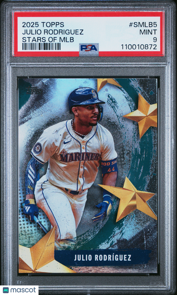 2025 Topps Stars Of MLB Julio Rodriguez #SMLB5 PSA 9
