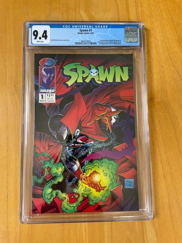 Spawn #1 CGC 9.4 White Pages  1st Spawn Todd McFarlane
