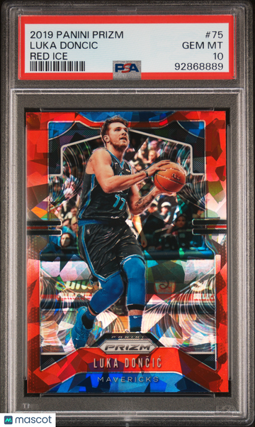2019 Panini Prizm Luka Doncic #75 Red Ice PSA 10