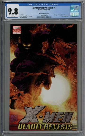 X-Men: Deadly Genesis #1 CGC 9.8 1st Vulcan Quesada Variant Cover