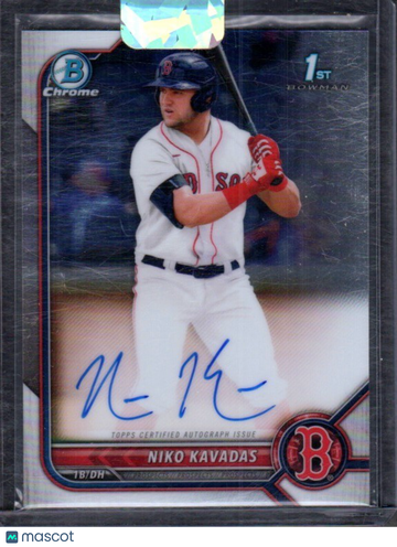 2022 Bowman Niko Kavadas #CPA-NK Chrome Prospects Autographs AU
