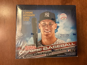 2017 Topps Chrome Baseball jumbo Hobby Box