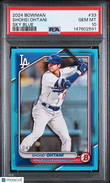 2024 Bowman Shohei Ohtani #33 Sky Blue /499 PSA 10