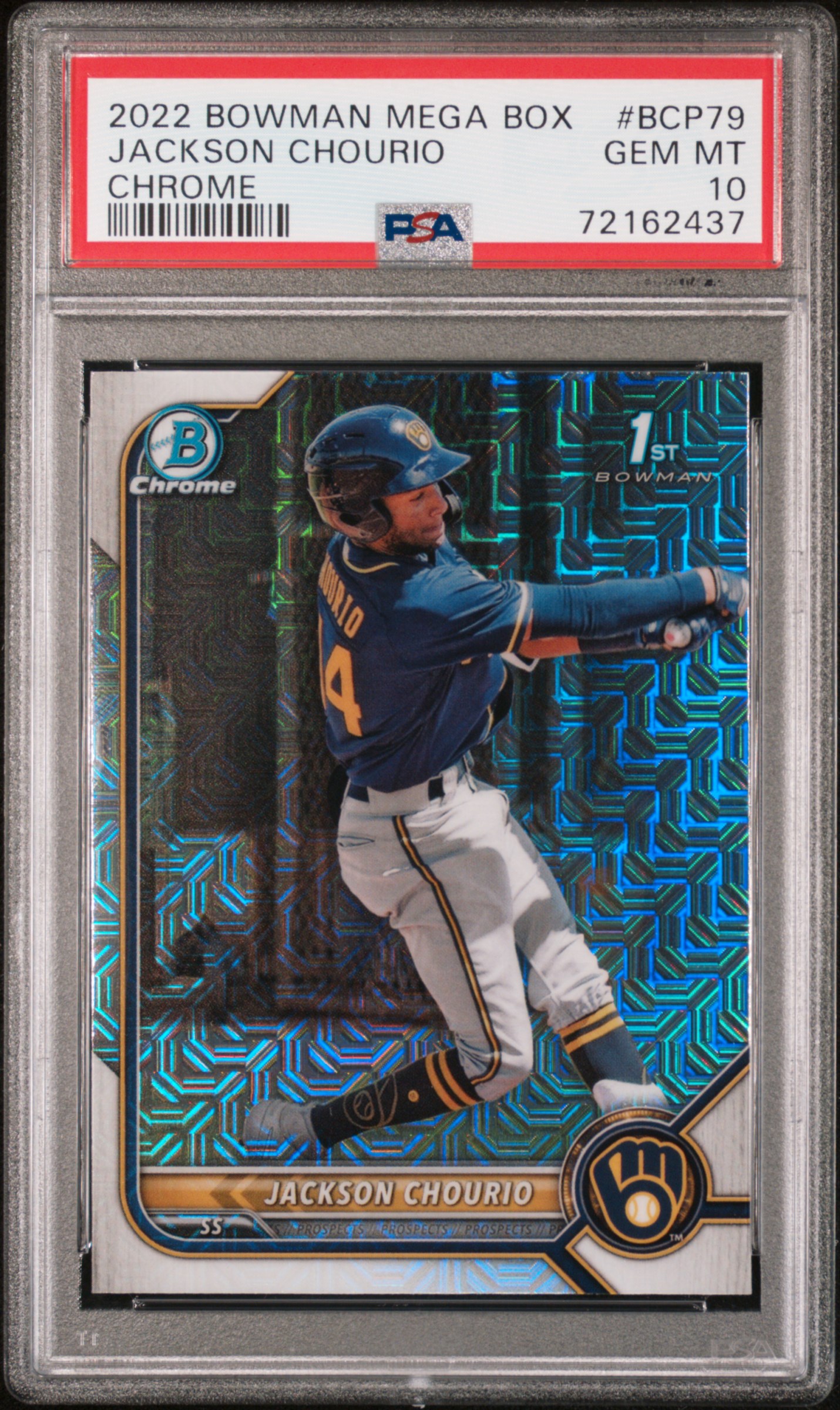 2022 Bowman Mega Box Chrome  Jackson Chourio #79  PSA 10