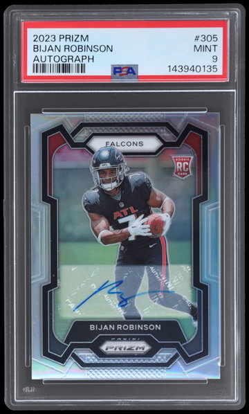 2023 Panini Prizm Bijan Robinson Autograph PSA 9 RC