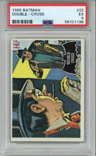 1966 TOPPS BATMAN #32 THE RIDDLER DOUBLE CROSS PSA 5 EXCELLENT LOW POPULATION