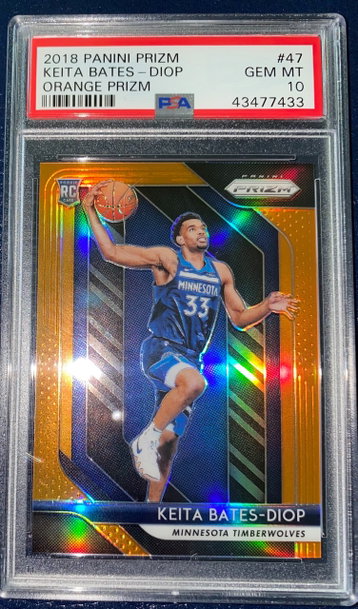 Keita Bates-Diop 2018-19 Panini Prizm #47 Orange Prizm 22/49