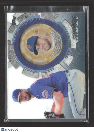 2020 Topps Update Series Jacob deGrom New York Mets Commemorative Coin TBC-JD Excellent