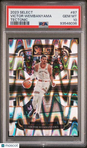 2023 Panini Select Victor Wembanyama #87 Tectonic PSA 10