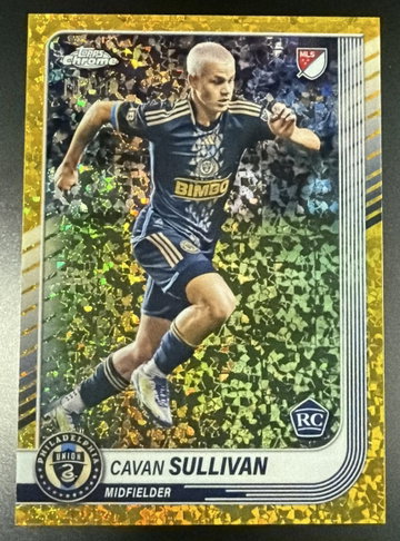 2025 Topps Chrome MLS #6 Cavan Sullivan Gold Mini-Diamond /50 Rookie RC