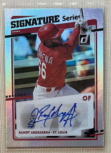 2020 Donruss Signature Series Randy Arozarena #SS-RA Auto rookie card