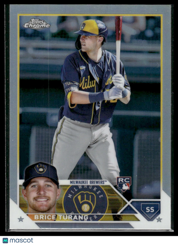 2023 Topps Chrome Brice Turang #170 Refractor RC