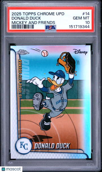 2025 Topps Chrome Update Mickey And Friends Donald Duck #14 PSA 10