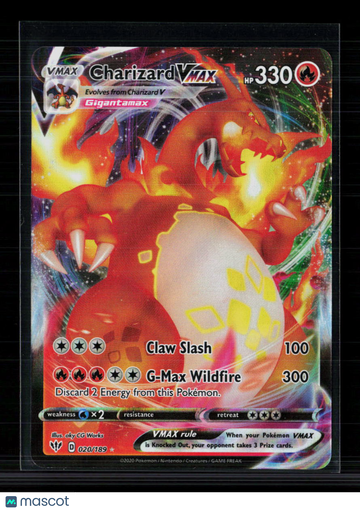 2020 Darkness Ablaze Charizard VMAX Holo Rare #20/189