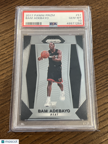 2017 Panini Prizm Bam Adebayo #51 Rookie RC PSA 10