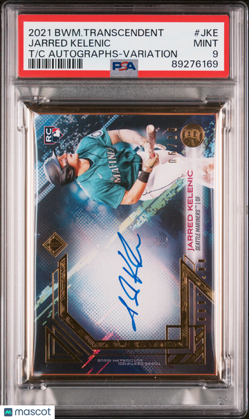2021 Bowman Transcendent Transcendent Collection Autographs Jarred Kelenic #JKE T C Autographs Variation PSA 9