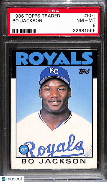 1986 Topps Traded Bo Jackson #50T PSA 8