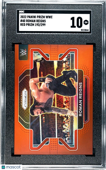 2022 Panini Prizm WWE Roman Reigns #40 SGC 10