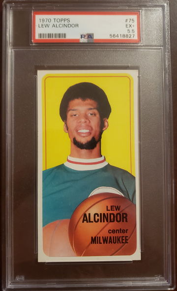 1970 Topps Lew Alcindor PSA 5.5