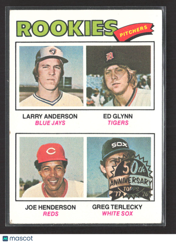 1977 Topps Greg Terlecky Larry Anderson Ed Glynn Joe Henderson #487