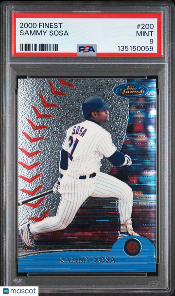 2000 Finest Sammy Sosa #200 PSA 9