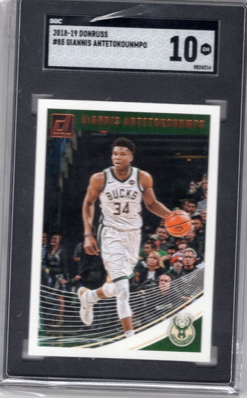 2018-19 Donruss Giannis Antetokounmpo SGC 10