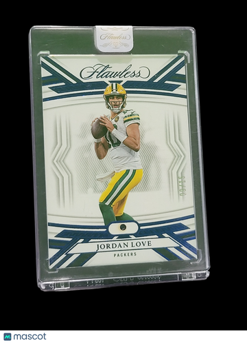 2024 Panini Flawless Football Jordan Love #25 Sapphire /15 Memorabilia