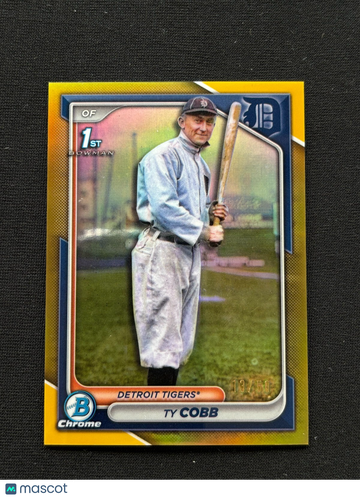 2024 Bowman Ty Cobb Gold Refractor Rookie