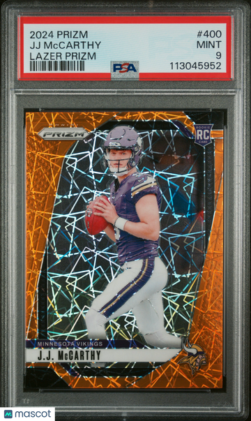 2024 Panini Prizm JJ Mccarthy #400 Lazer PSA 9