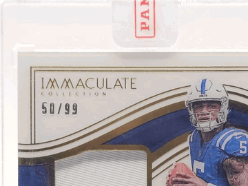 2023 Anthony Richardson Rookie Autograph Trading Card Immaculate RPA Patch Indianapolis Colts